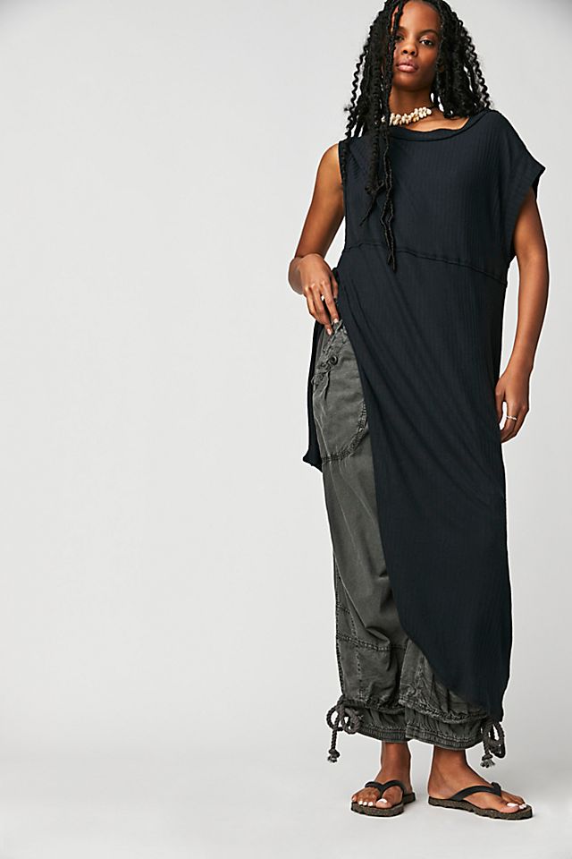 Move On Maxi Top Black