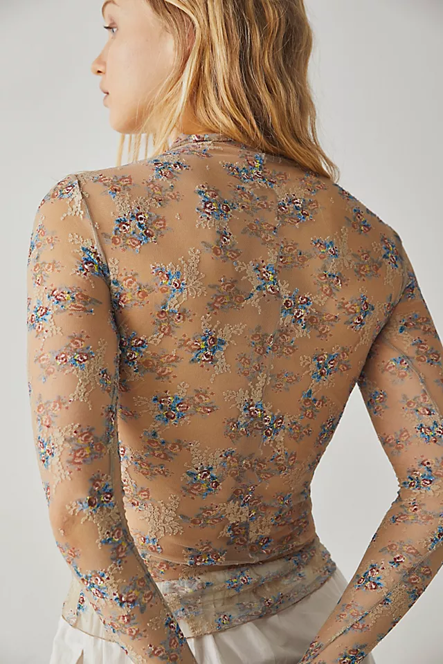 Lady Lux Printed Layering Top