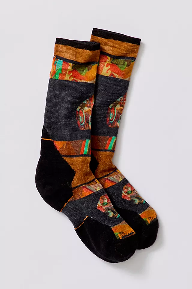 Smartwool Run Def Lyfe Print Crew Socks Acorn