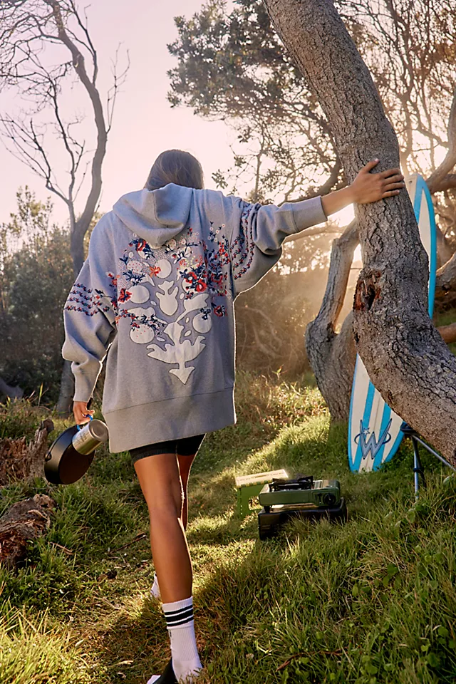 At My Best Embroidered Sweat Heather Grey Combo