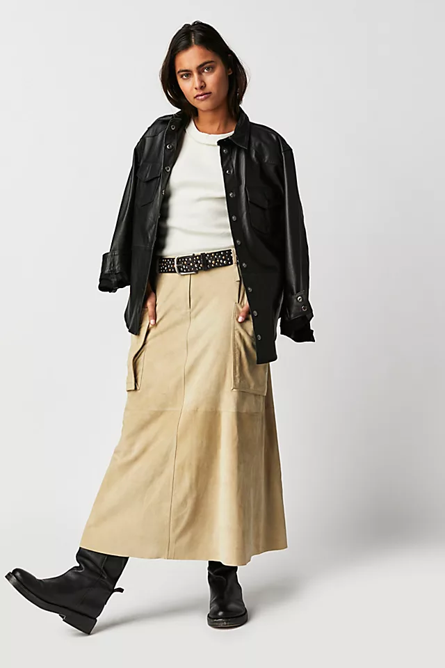 Nigel Preston Safari Skirt Beige