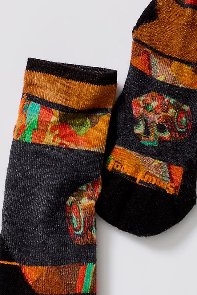 Smartwool Run Def Lyfe Print Crew Socks Acorn