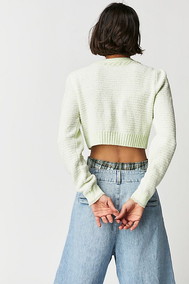 Twain Crop Cardi Pistachio