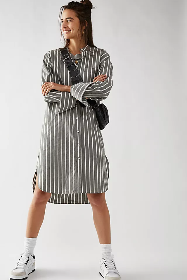 Closed Shirt Dress Washed Black