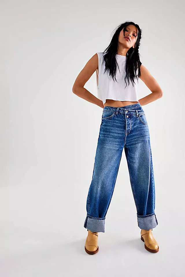 Crossroads Mid-Rise Boyfriend Jeans Lost Highway