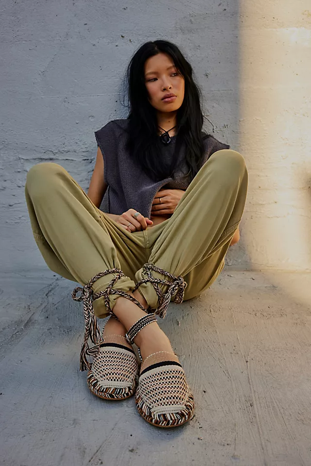 Camilla Wrap Espadrilles Sable