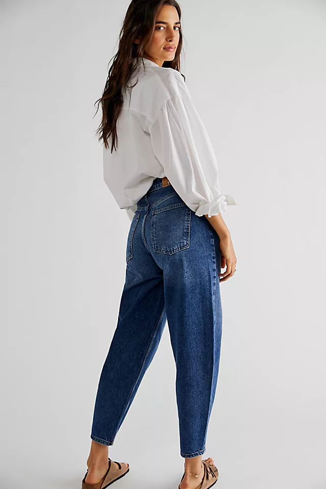 Westward Barrel Jeans Dark Wash