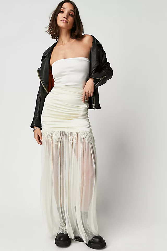 Nigel Preston Bandage Skirt Ivory