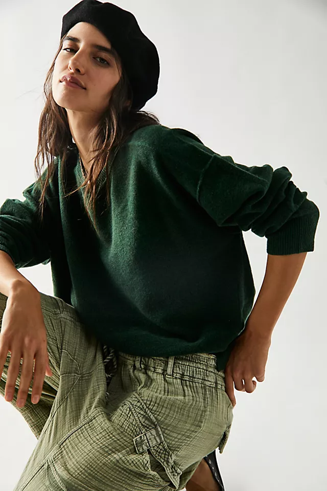 Luna Pullover Forest Pine Heather