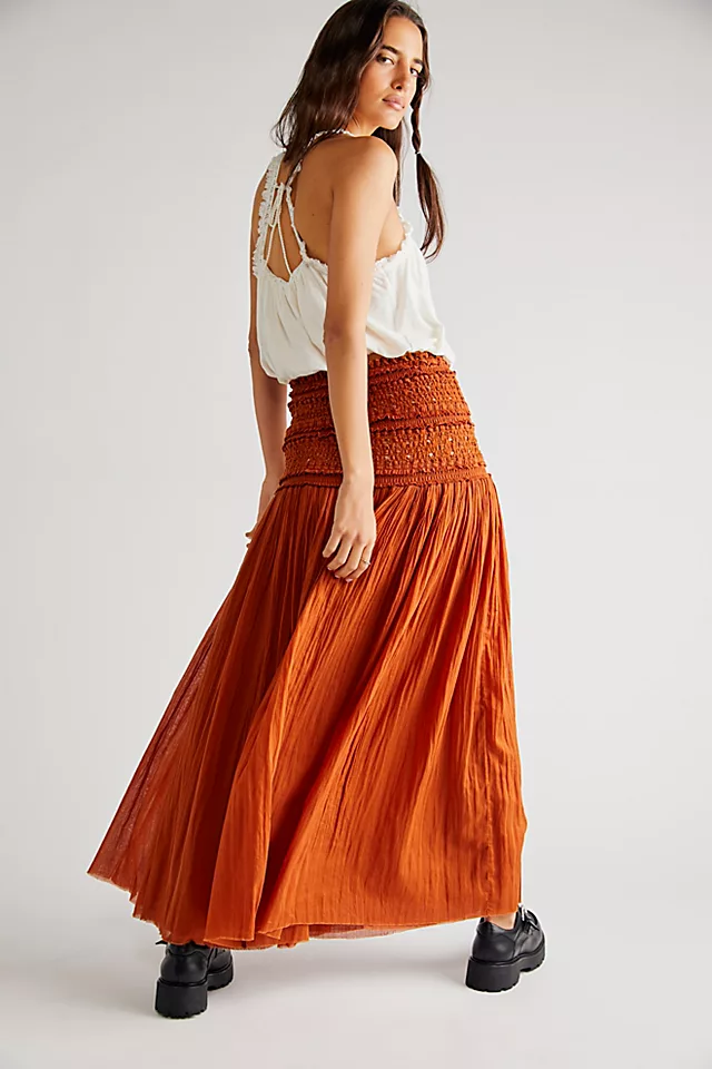 FP One Ravenna Convertible Maxi Skirt Potter Rust