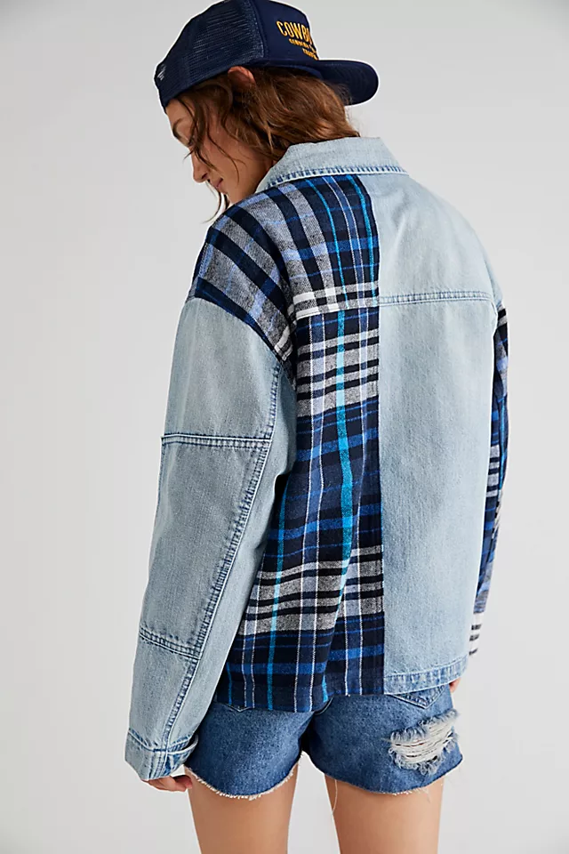 Ex Plaid Shirt Blue Plaid & Ibiza