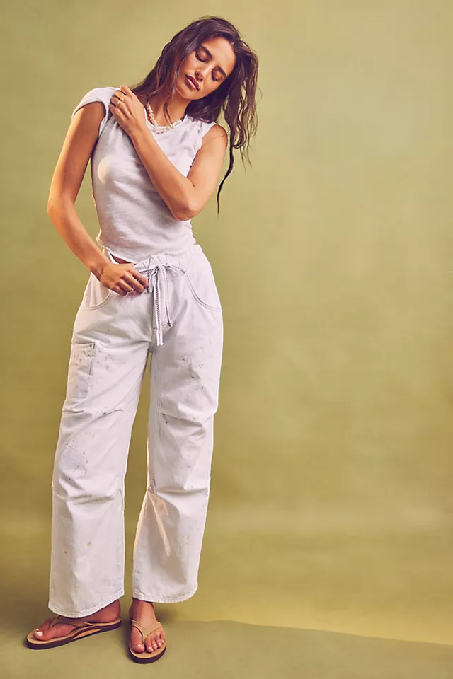 Modern Love Pull-On Jeans Optic White