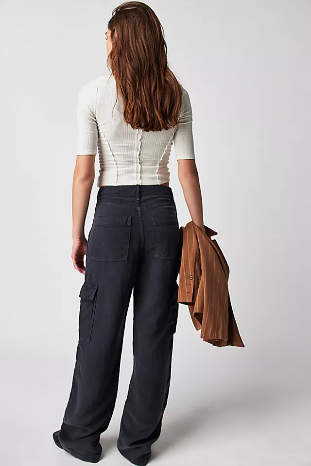 MOTHER The Private Cargo Sneak Pants Navy