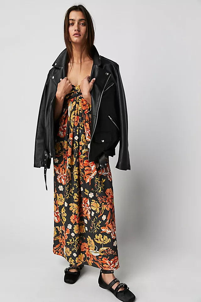 Shona Joy Okala Knot Maxi Dress Coal