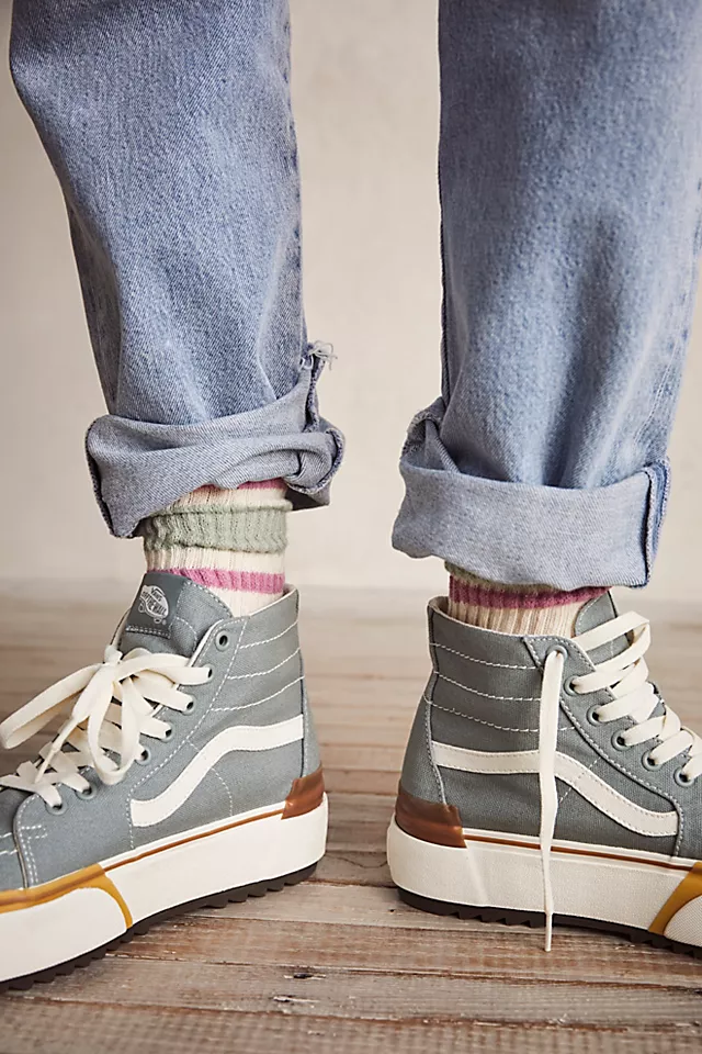 Sk8-hi Tapered Stacked Sneakers Canvas Green Milieu