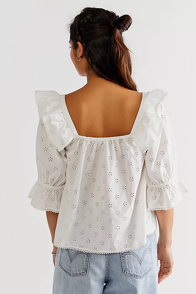 Bo Prairie Blouse White