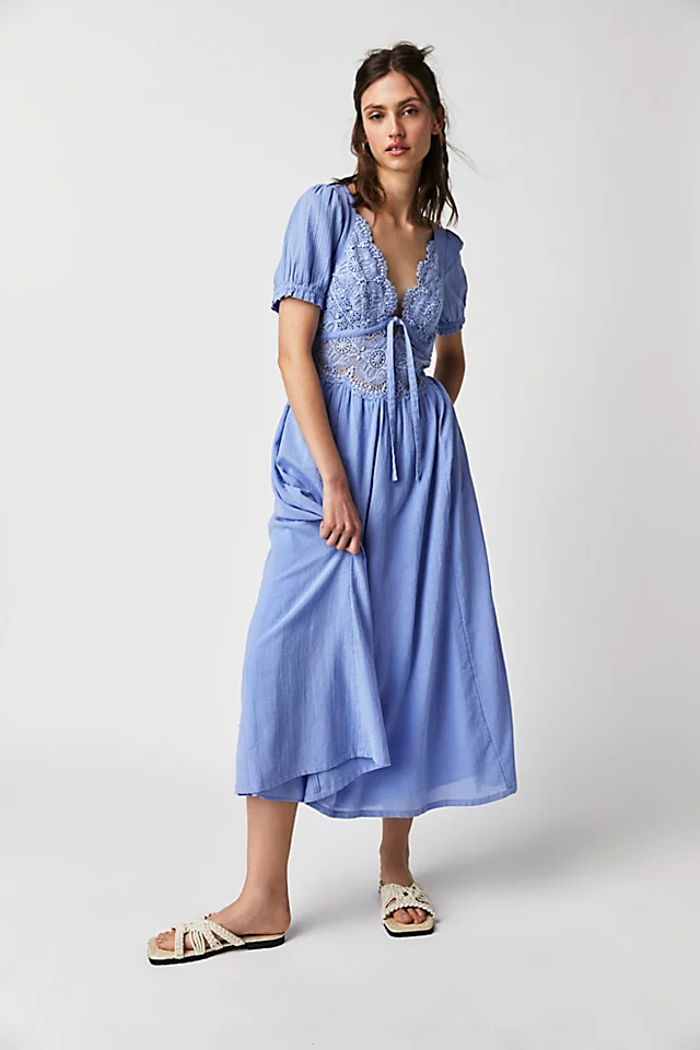 All You Need Is Lace Midi Misty Dawn