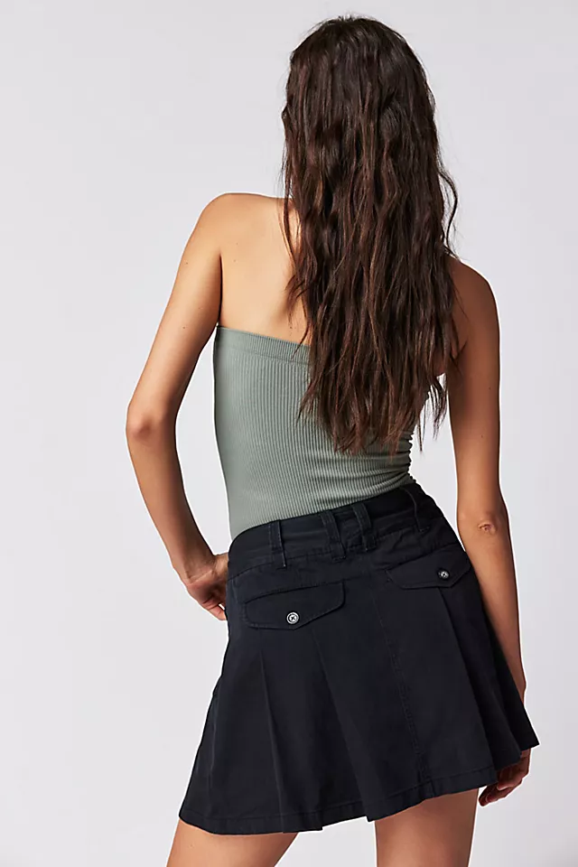 Pleats To Meet You Mini Skirt Black