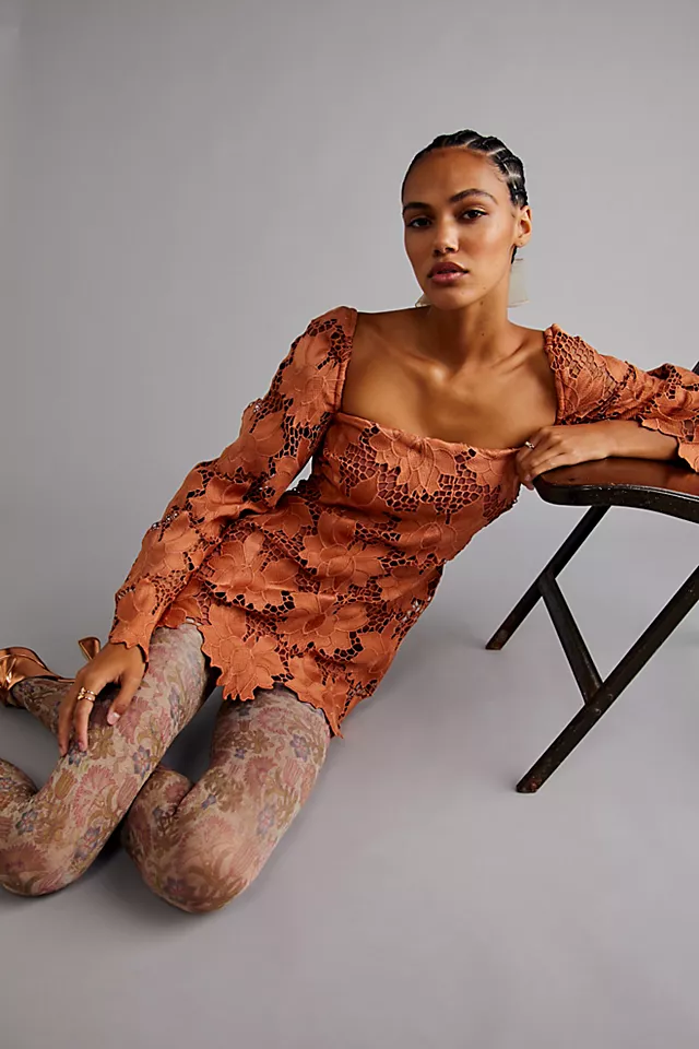 Rumer Tropez Mini Dress Rust