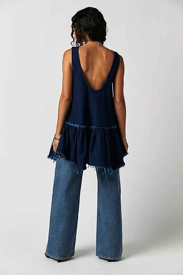 Maddox Mini Dress Dark Indigo