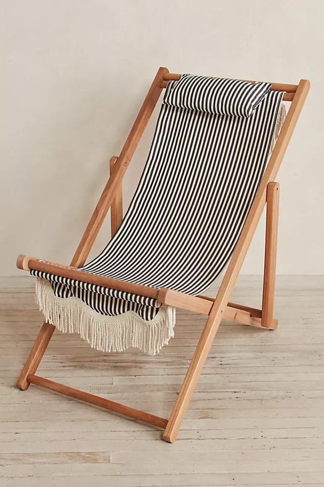 Premium Sling Chair Lauren's Navy Stripe