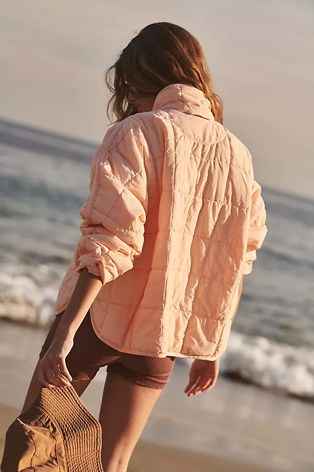 Pippa Packable Puffer Jacket Peaches