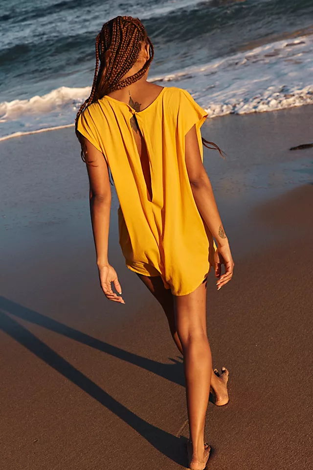 Ice Cream Romper Malibu Orange