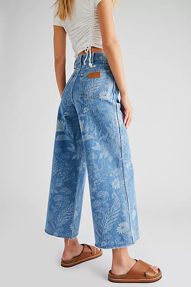 Wrangler World Wide Crop 662 Jeans Indigo Flower