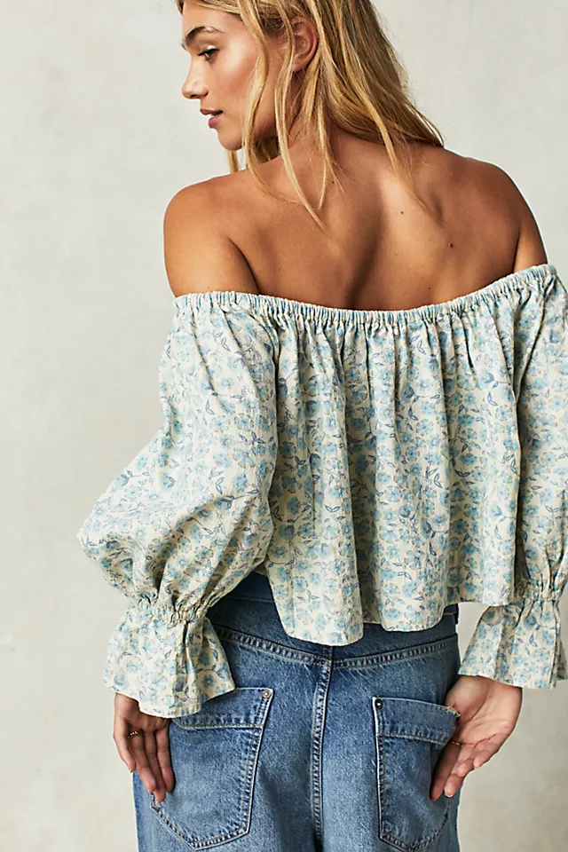 James Smock Top Ivory Combo