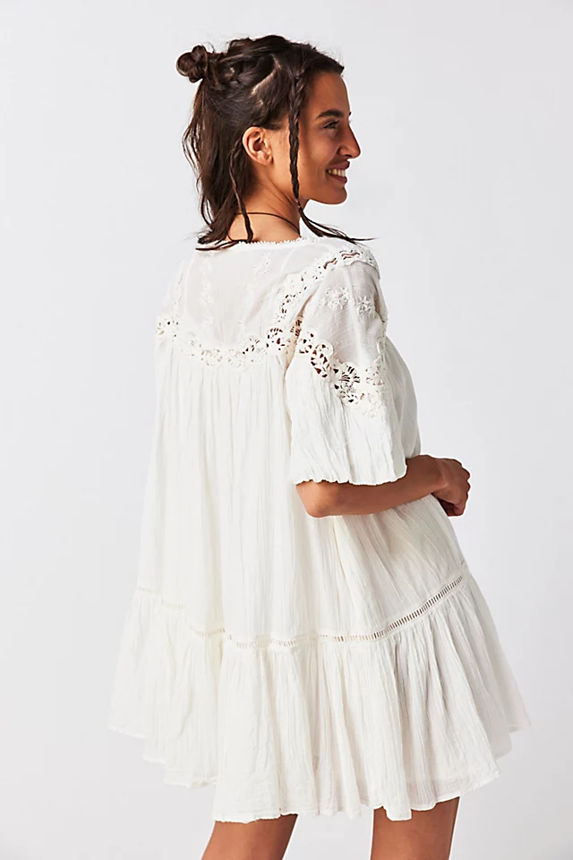 Misty Morning Mini Dress Ivory