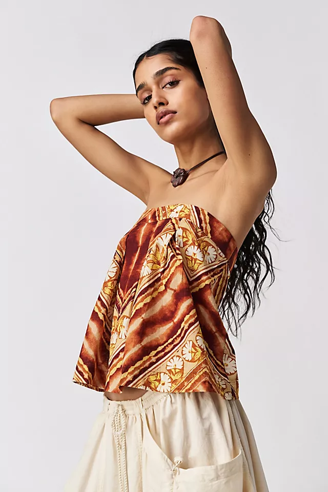 Kendra Printed Top Sierra Combo