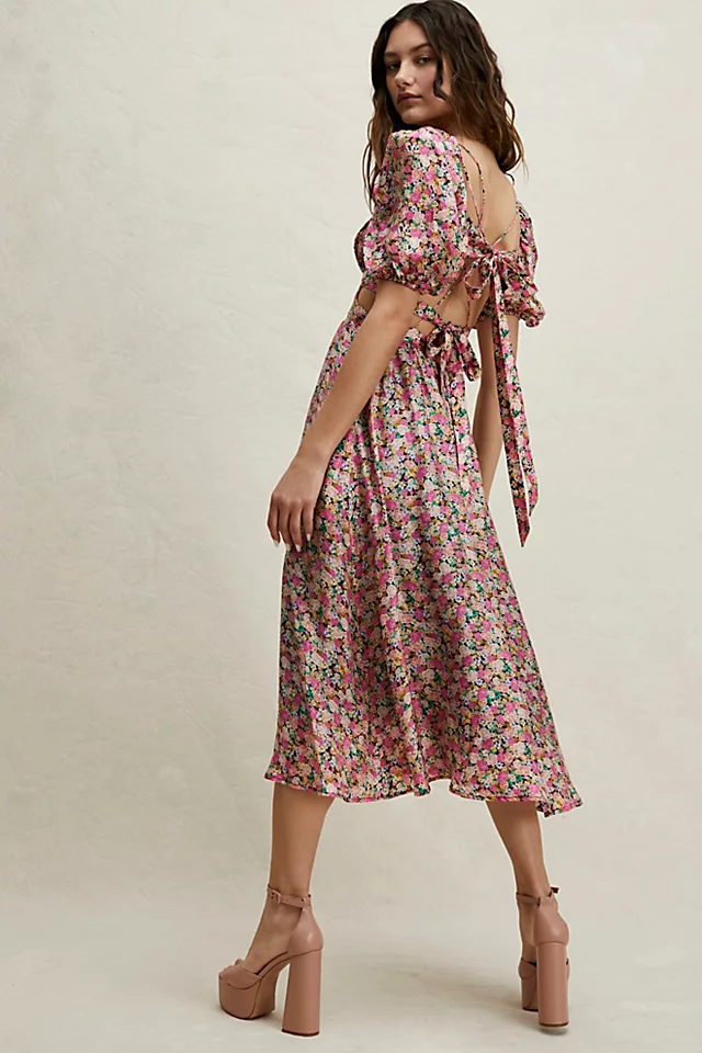 For Love & Lemons Isadora Midi Dress Multi