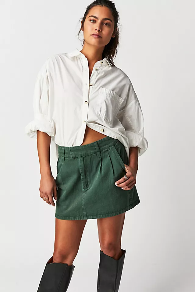 Dahlia Mini Skirt Emerald Spell