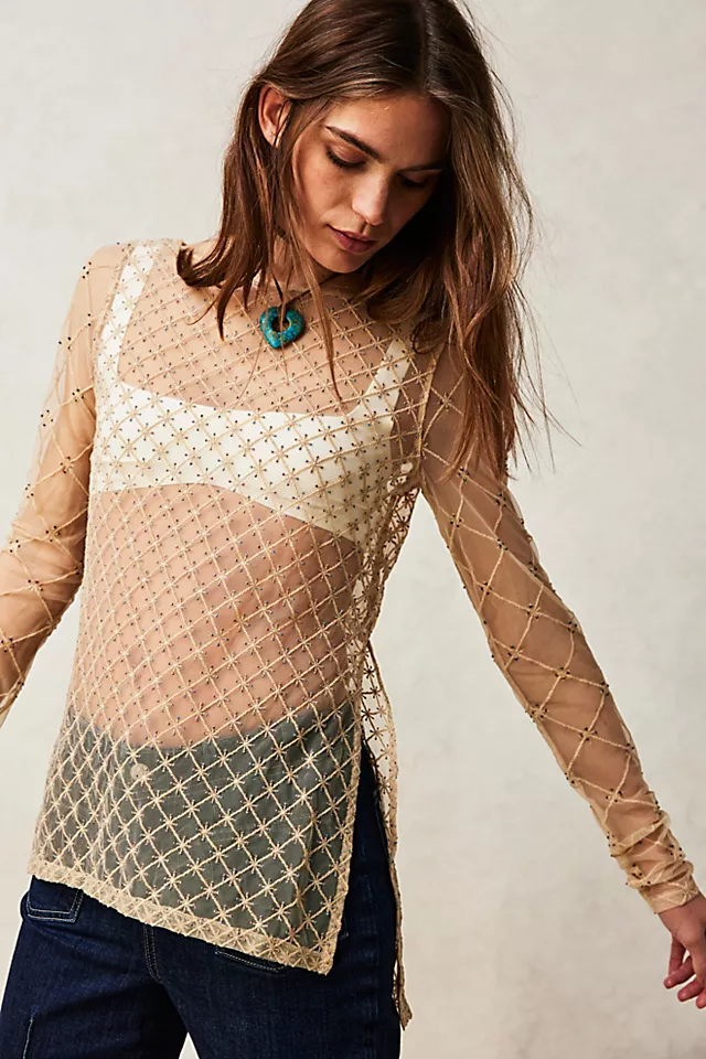 Cross My Heart Top Barnacle Mauve