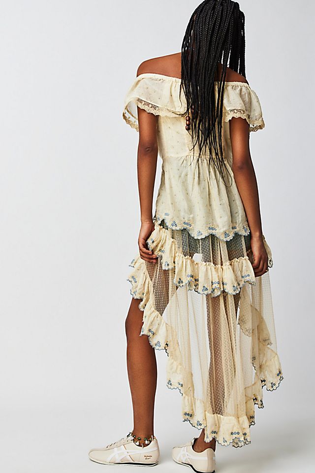 Falling For You Maxi Top Ivory Combo