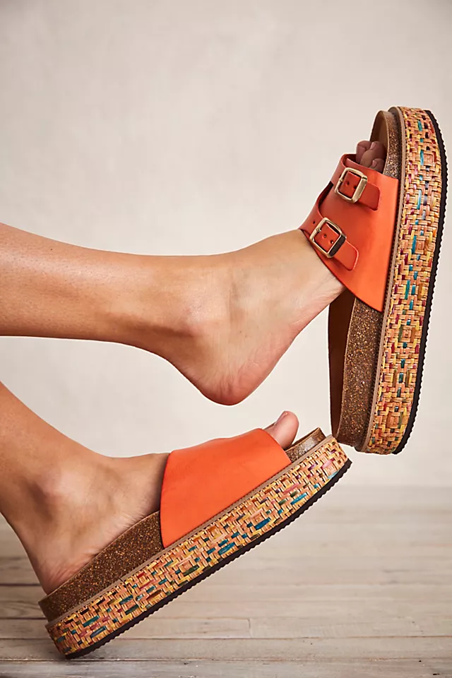 Caravelle Cork Footbed Sandals Tiger LIly