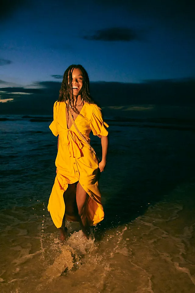 Vintage Summer Midi Dress Bird Of Paradise