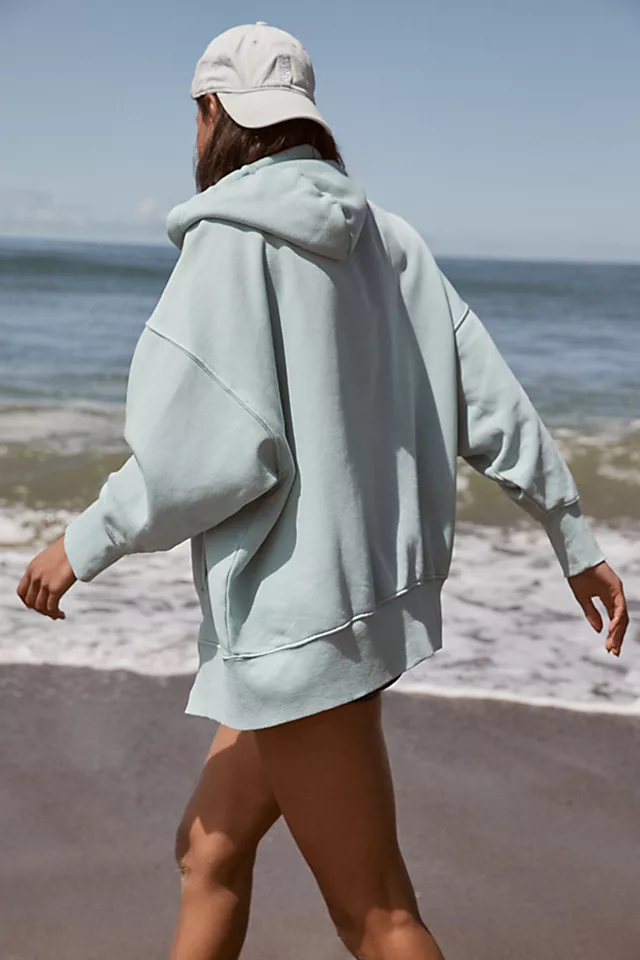 Sprint To The Finish Hoodie Dusty Blue