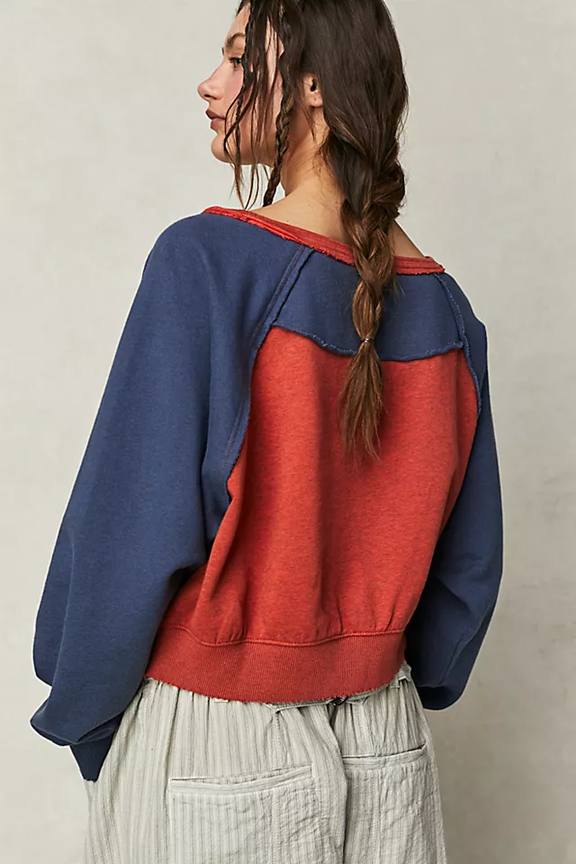 Harbor Sweatshirt Mandarin Red Combo