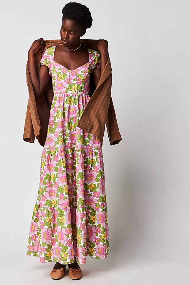 Cathy Maxi Dress Fresh Floral
