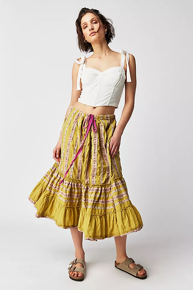 Magnolia Pearl Ruffle Skirt Yellow
