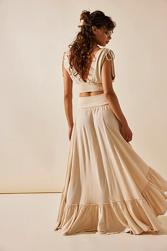 Ashlyn Skirt Set Summer Khaki