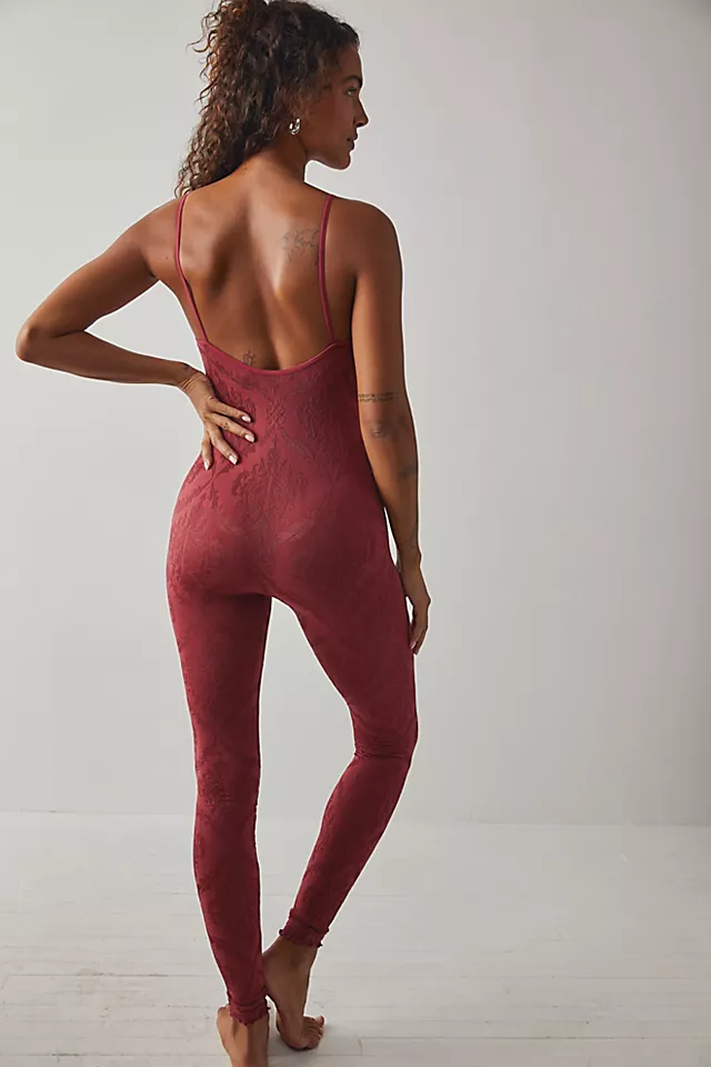 Flowering Catsuit Dreamy Mulberry