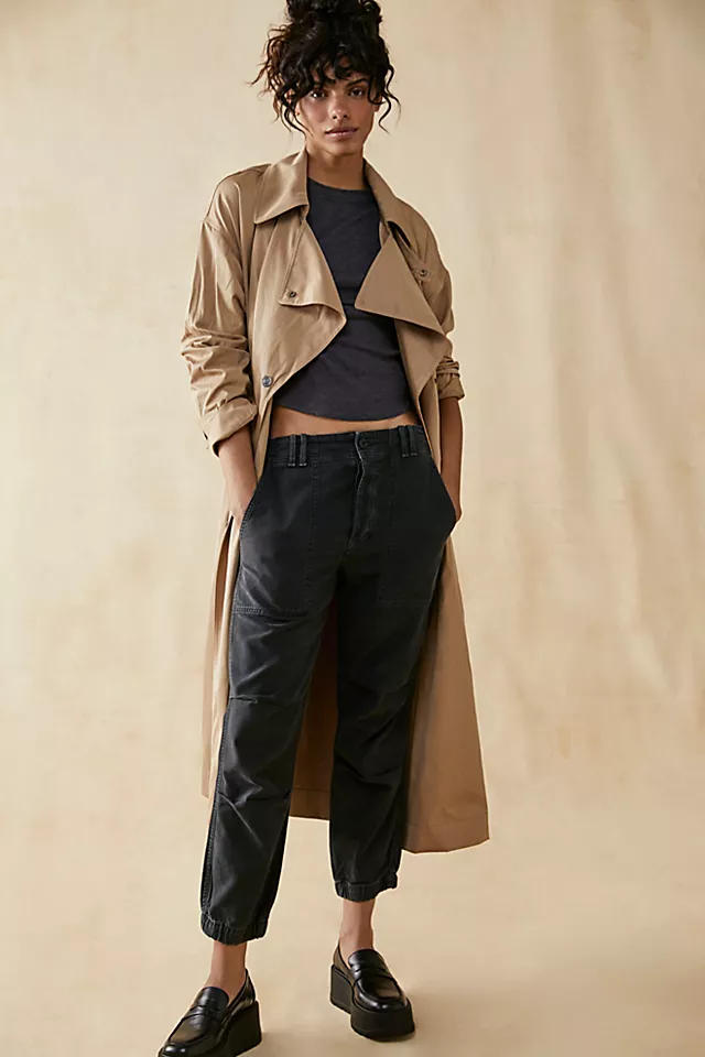 Citizens of Humanity Agni Utility Trousers Washed Black