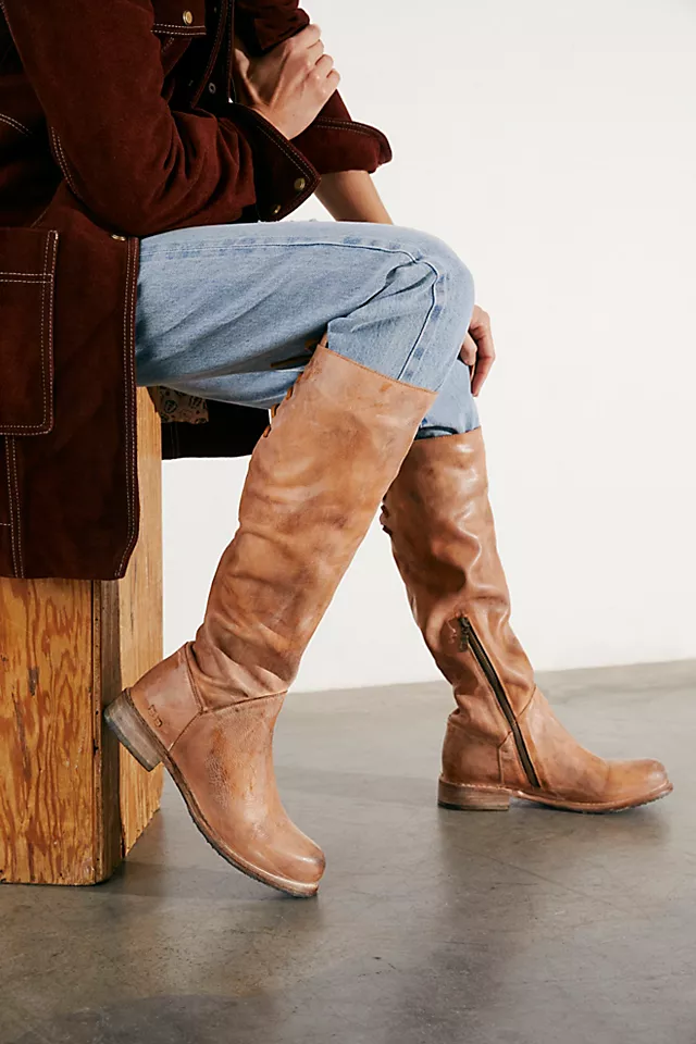 Manchester Tall Boots Tan Rustic