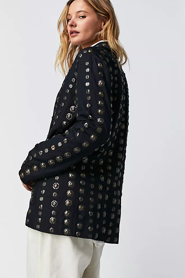 Corrie Coin Blazer Black