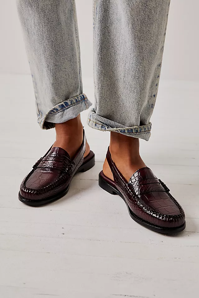 G.H. Bass Whitney Slingback Loafers Wine