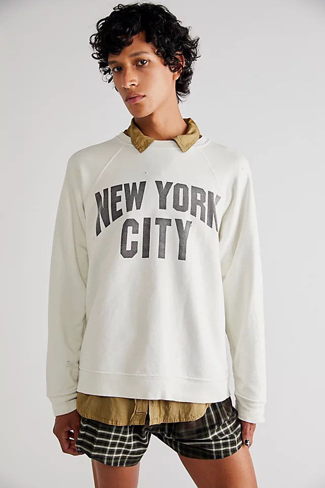 NYC Sweatshirt Antique White
