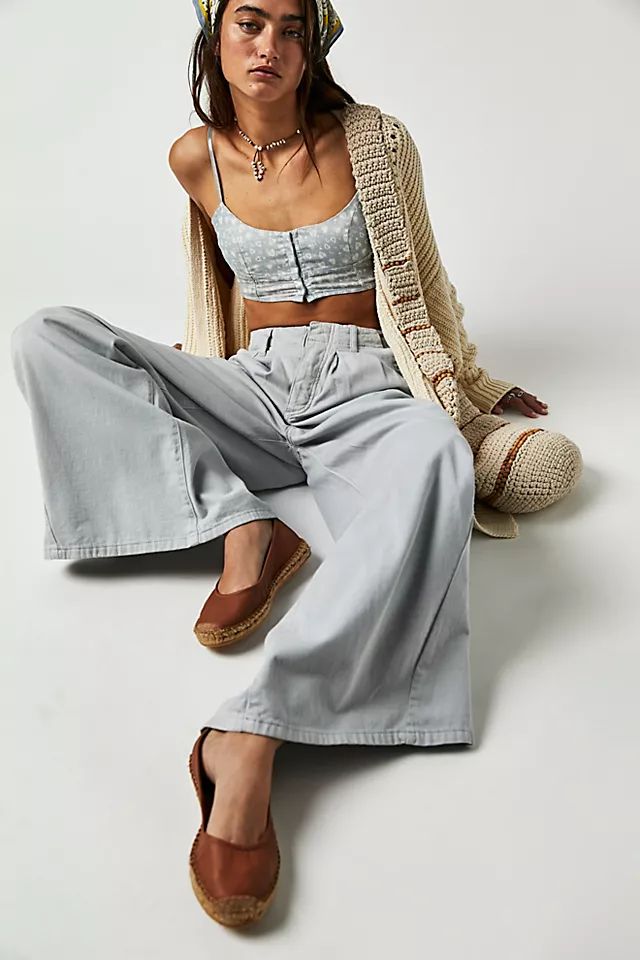 Mason Ballet Espadrille Flats Tan