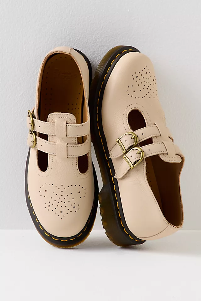 Dr. Martens 8065 Mary Janes Parchment Beige